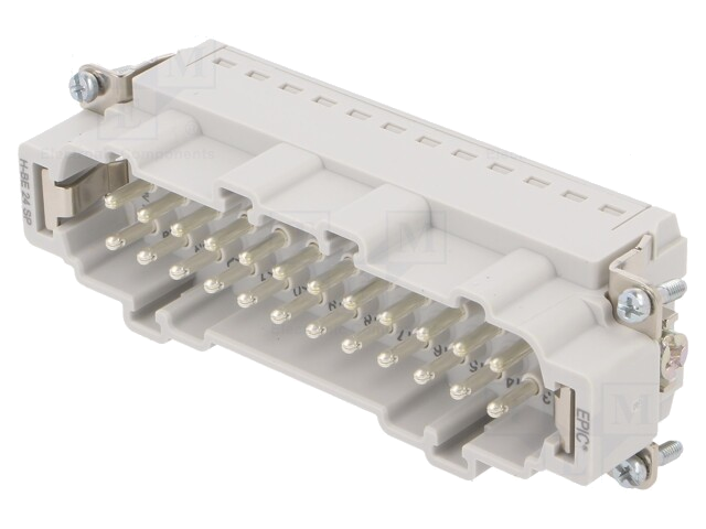 Connector: HDC; contactinzetstuk; mannelijk; EPIC H-BE; PIN: 24 Connector: HDC; contactinzetstuk; mannelijk; EPIC H-BE; PIN: 24